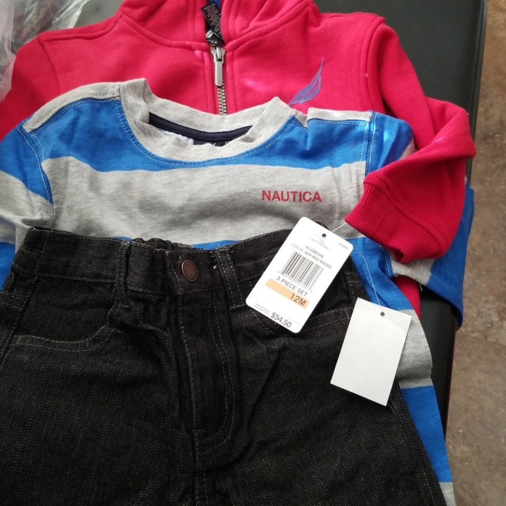 Nautica 3 peice set size 12 months